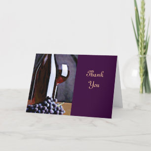 Red in the Shadows Thanks Thank You Card
