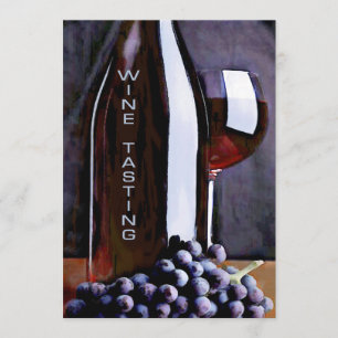 Red in the Shadows Wine Tasting Invitation