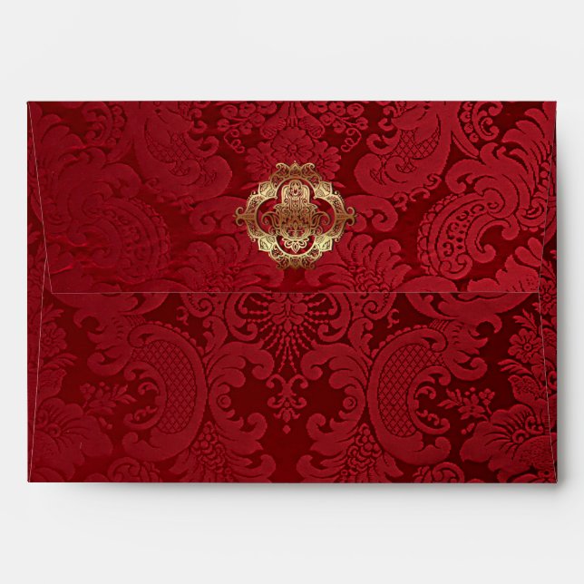 Red Indian Wedding - Envelope (Back (Top Flap))