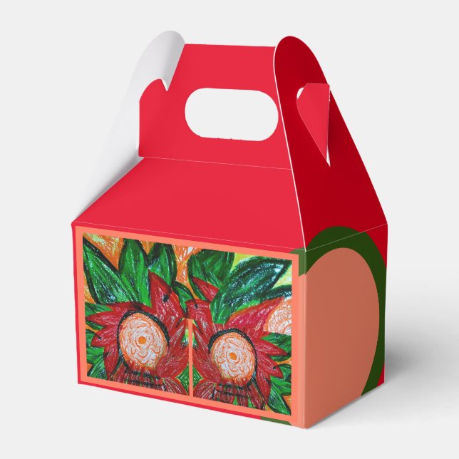 Red Indonesian Favour Box (Front Side)