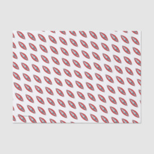Red Inflatable Kayak Fun Whitewater Theme Tissue Paper