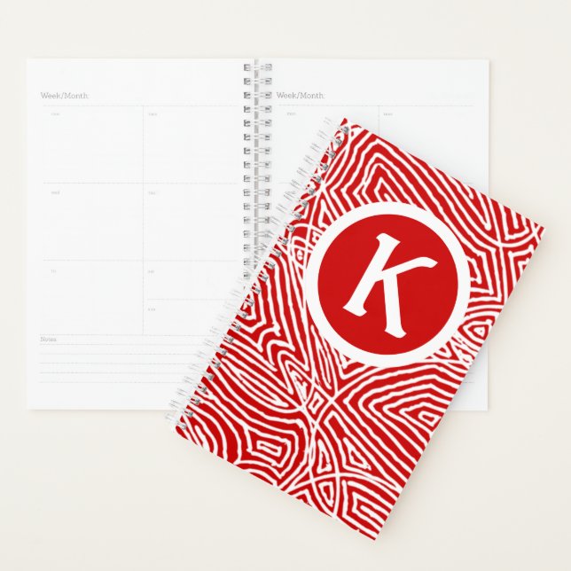 Red Initial Planner (Display)