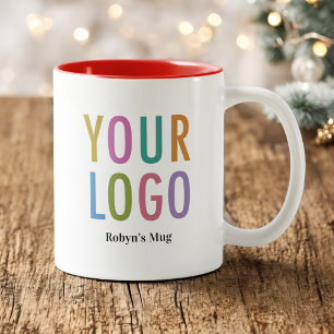 Red Inner Coffee Mug with Company Logo & Name 11oz