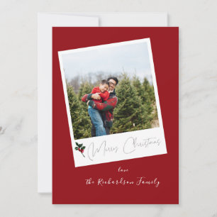 Red Instant Photo Merry Christmas