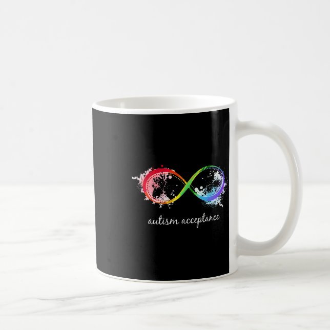 Red Instead Autism Autism-acceptance  Coffee Mug (Right)