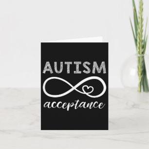 Red Instead Autism Shirt Acceptance Of Autism Card