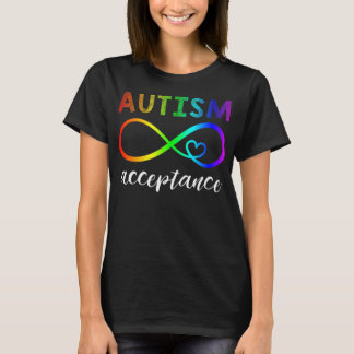 Red Instead Autism Shirt Autism Acceptance T-Shirt