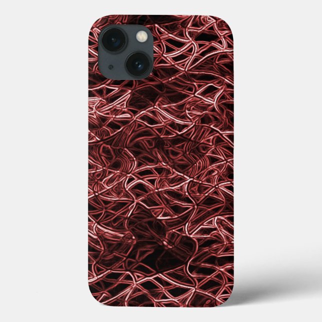 Red intertwined network of rustic and tangled wire Case-Mate iPhone case (Back)