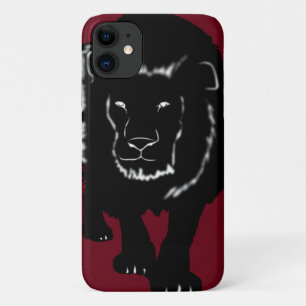 Red iPhone Case with Lion - Choose Colours