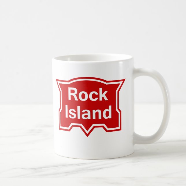 Red Island of Rock Coffee Mug (Right)