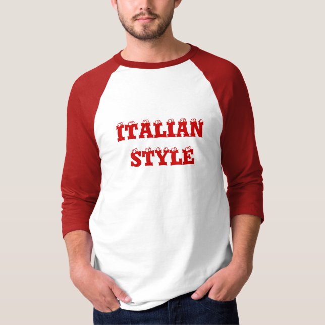 Red ITALIAN STYLE T-Shirt (Front)