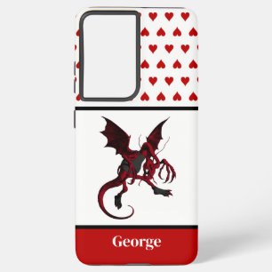 Red Jabberwocky Dragon Vintage Alice in Wonderland Samsung Galaxy Case