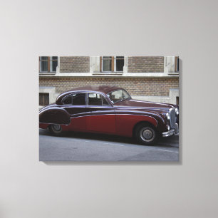 Red Jaguar Mark IX Canvas Print