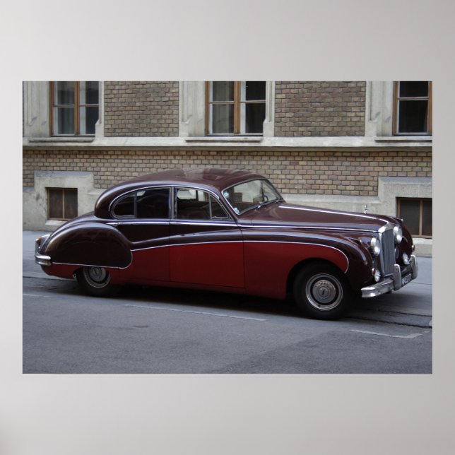 Red Jaguar Mark IX Poster (Front)