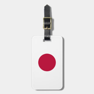 Red Japan Sun Luggage Tag