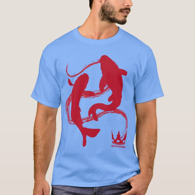 Red Japanese carp T-Shirt (Front)