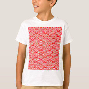 Red Japanese Wave T-Shirt