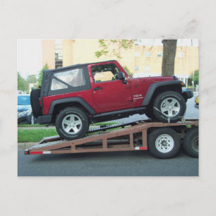 Red Jeep Postcard
