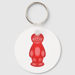 Red Jelly Baby Key Ring