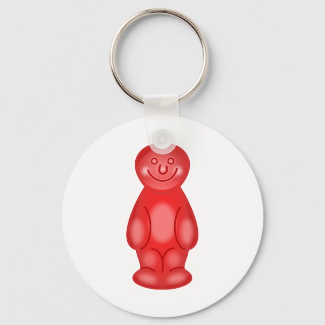 Red Jelly Baby Key Ring (Front)