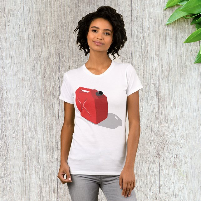 Red Jerrican Womens T-Shirt (Creator Uploaded)