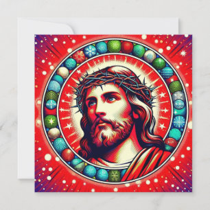 Red Jesus Christmas card! Holiday Card