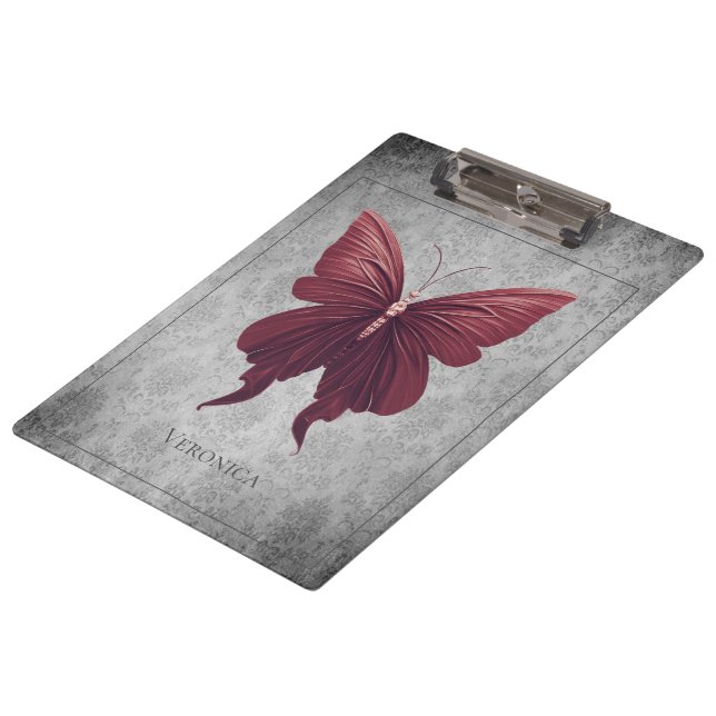 Red Jewelled Dragonfly Clipboard (Angled)