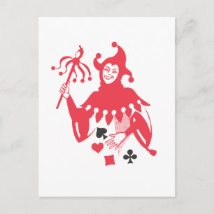 Red joker postcard