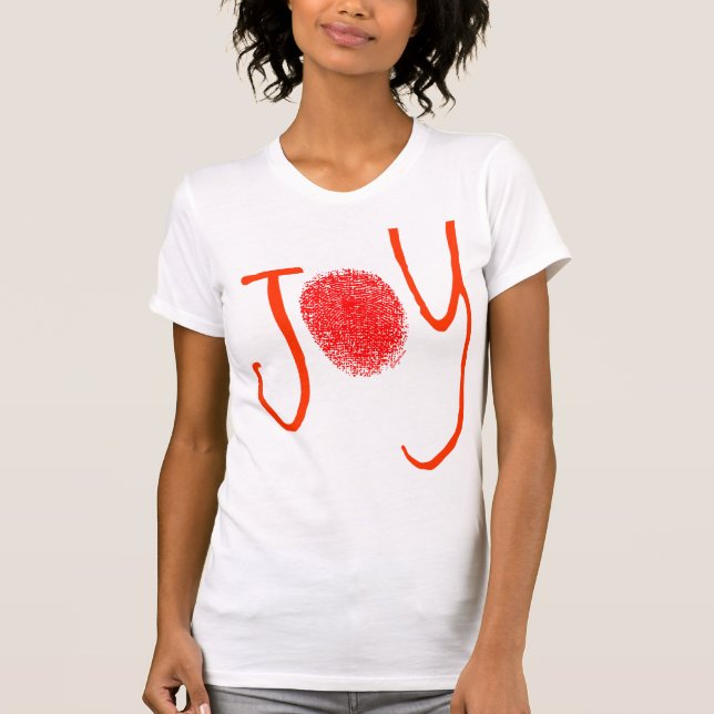Red Joy Fingerprint T-Shirt (Front)