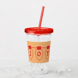 Red Joy Lights Acrylic Tumbler