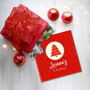 Red Joyoux Noel Spiral Notebook