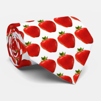 Red Juicy Strawberries Tie