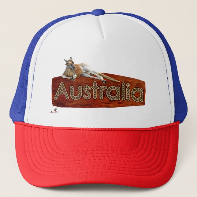 Red Kangaroo In Slouch Hat (Front)
