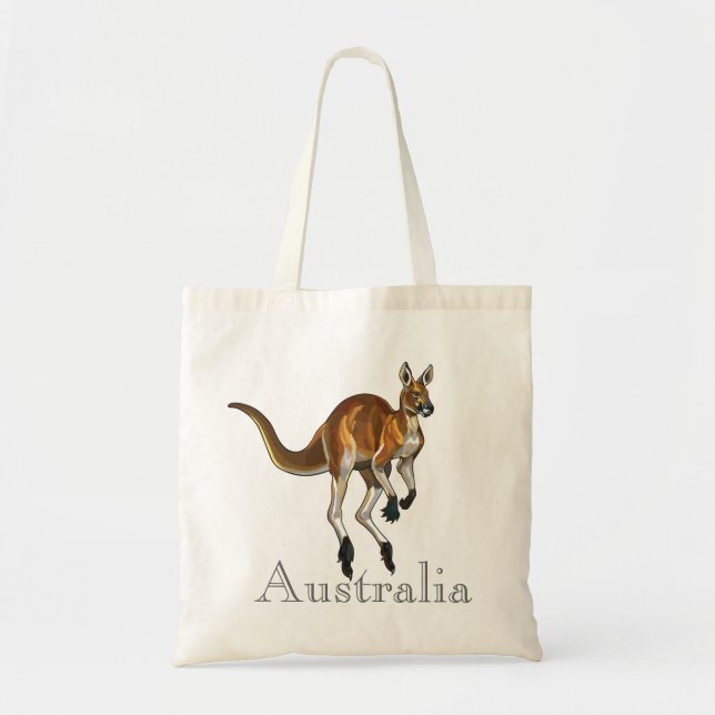 red kangaroo tote bag (Front)