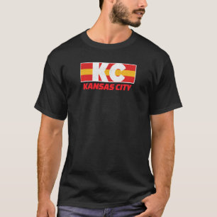 Red Kansas City Stripes Red Kc Classic Retro Style T-Shirt