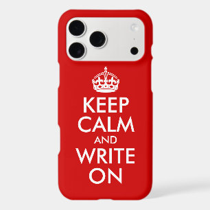 Red Keep Calm and Write On