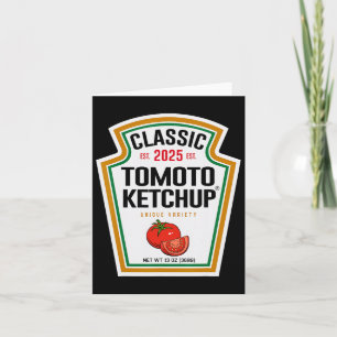 Red Ketchup Diy Halloween Costume Matching Group K Card