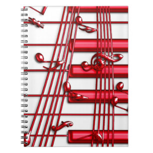 Red Keyboard Photo Notebook