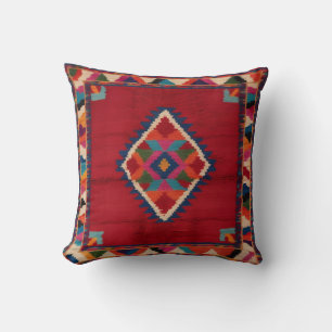 Red Kilim Rug Pillows: Bold, Unique, and Timeless Cushion