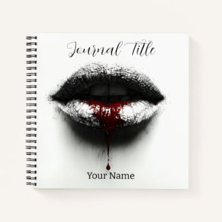 Red Kiss Journal — Custom Name & Title