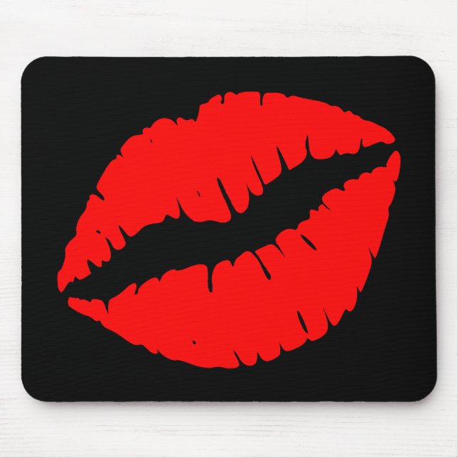 Red Kiss Mouse Mat (Front)