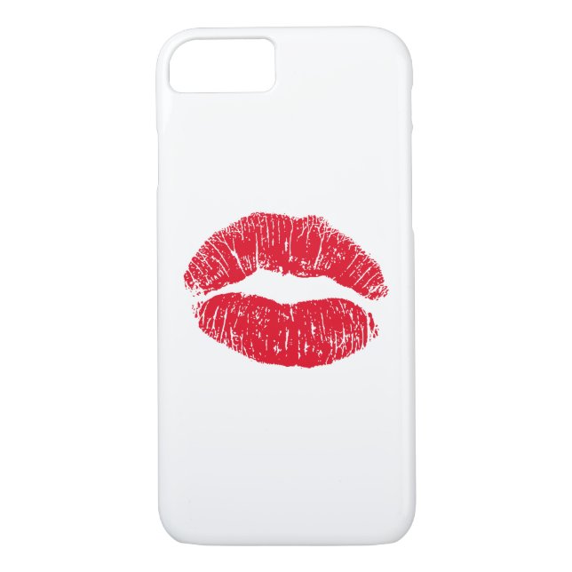 Red Kissing Lips Case-Mate iPhone Case (Back)