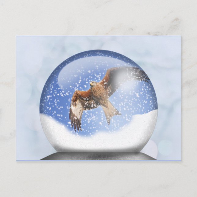 Red Kite in a Globe Postcard (Front)