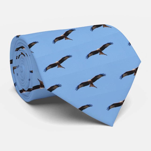 Red Kite Tie (Rolled)
