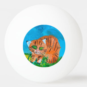 Red Kitten Ping Pong Ball