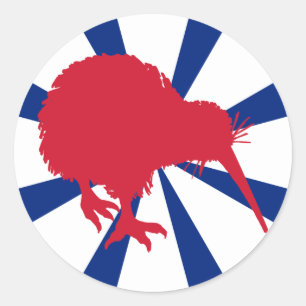 Red Kiwi Classic Round Sticker