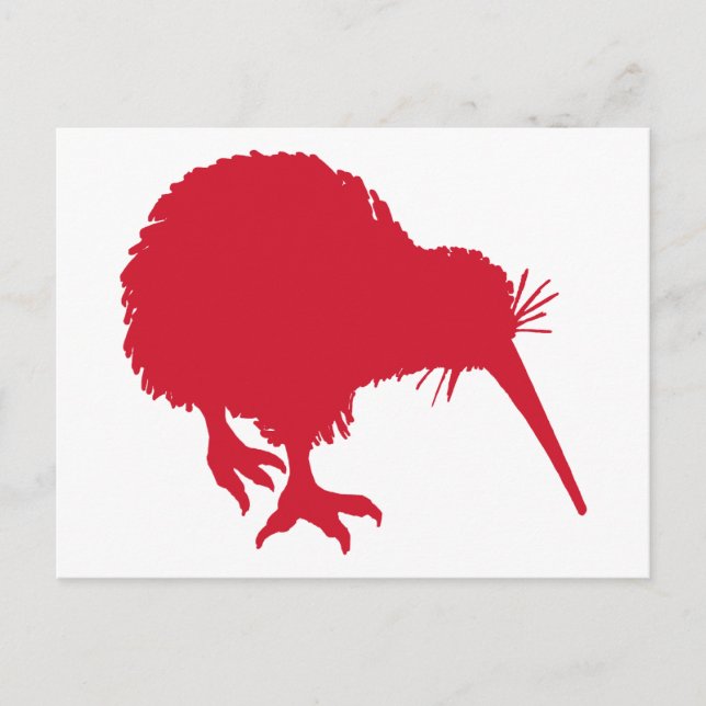 Red Kiwi Postcard (Front)