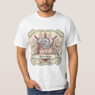 Red Knight Family Crest Surname T-Shirt