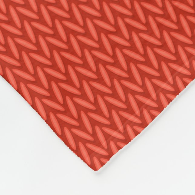 Red knitting wool texture background fleece blanket (Corner)