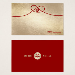 Red Knot Union Double Happiness Chinese Wedding